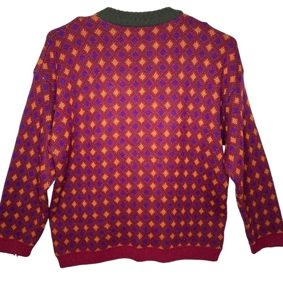 VTG Stefanel Camping Crew Neck Sweater Wool Size XL Outdoors Gopcore Fishing - Picture 2 of 14